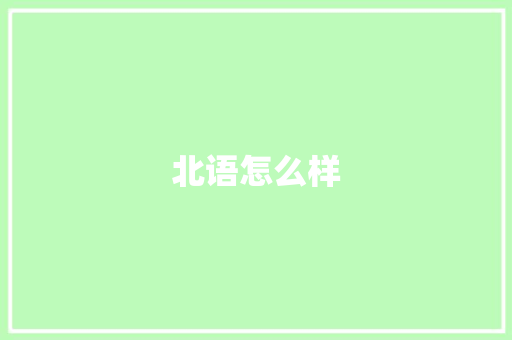 北语怎么样 策划方案