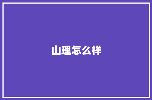 山理怎么样 担保书