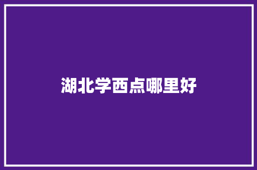 湖北学西点哪里好 简历资料
