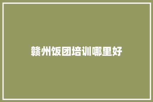 赣州饭团培训哪里好 公证书